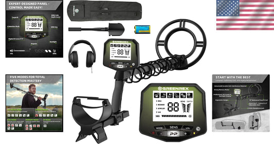 All-in-One Metal Detector Kit: Waterproof, Adjustable & Travel-Ready Accessories