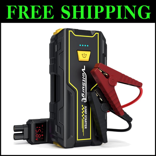 Lightweight 3000A Car Battery Jump Starter & Emergency Kit with Smart Protection