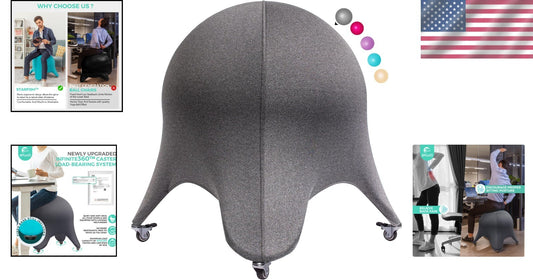 Quality Alloy Steel Yoga Ball Chair - 400 lbs Max. - Ergonomic Comfort Redefined