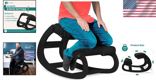 Adjustable Ergonomic Kneeling Chair for Posture Correction & Back Pain Relief