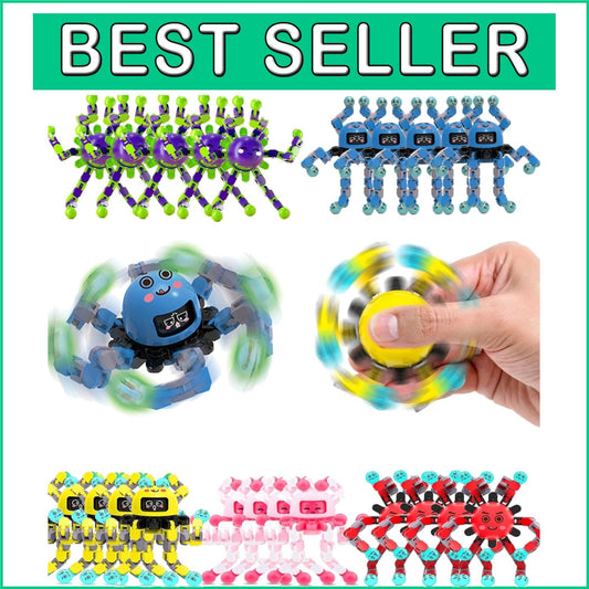 Creative Fidget Spinner Toys - 100 Transformable Stress Relief Gifts for Kids