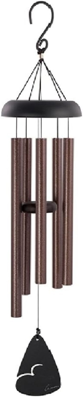 50-Inch Bronze Fleck Aluminum Wind Chime - Classic Design and Soothing Sound