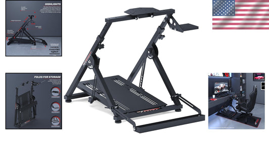 Sturdy X-Frame Racing Wheel Stand for Sim Gaming Enthusiasts - Compact & Durable