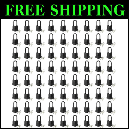 Pack of 72 Waterproof Keyed Alike Heavy Duty Padlocks - Ultimate Security