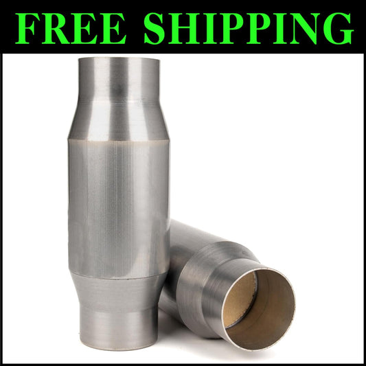 High-Quality Stainless Steel Catalytic Converter - 3" Inlet/Outlet, Easy Install