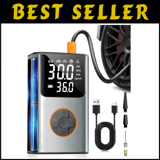 Essential 150PSI Air Compressor - Multi-Use for Tires, Balls & Emergency Needs