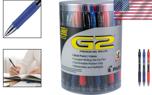 36 Count G2 Premium Gel Pens - Quick Drying Ink, Ergonomic Grip, Bold Lines