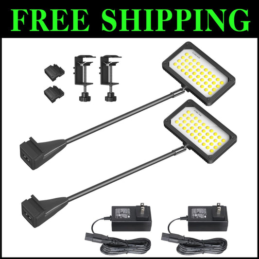 Adjustable COB LED Lighting: 2-Pack 20W Display Lights for Effective Trade Shows