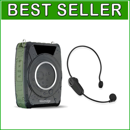 Bluetooth 5.0 Portable Waterproof Voice Amplifier - 20W PA System for Teachers