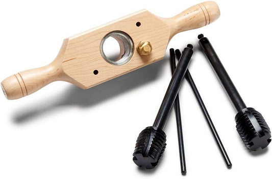 Durable Two-Handed Thread Box and Tap Set for Woodworking Projects
