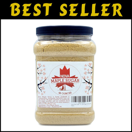 Sustainably Harvested Pure Maple Sugar - 3 lb Family-Owned Quality