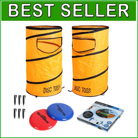 Durable Disc Toss Game Set - 2 Targets & 10 Pieces for Outdoor Gatherings
