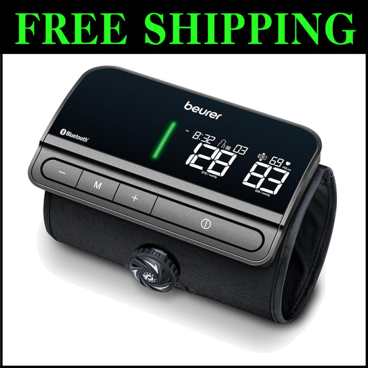 Automatic Blood Pressure Monitor with Bluetooth & Tubeless Arm Cuff - EasyLock