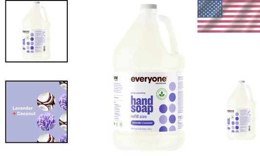 Gentle Lavender Coconut Liquid Hand Soap Refill, 1 Gallon Plant-Based Cleanser