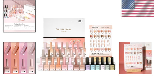 Ultimate 30 Pcs HEMA-Free Gel Nail Polish Kit - Perfect Gift for Nail Lovers