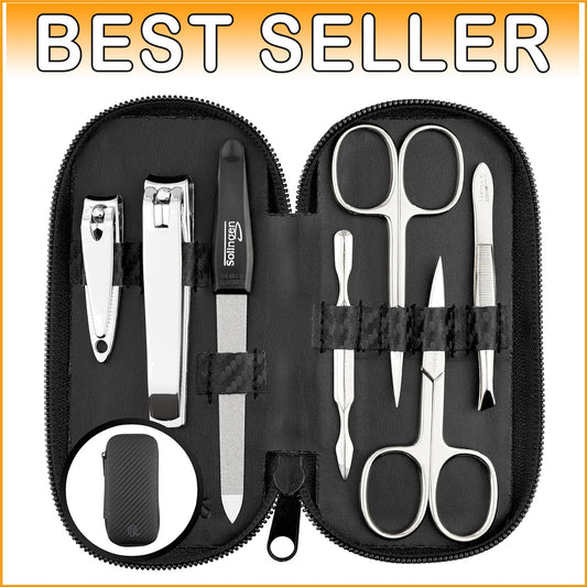 Luxury 7-Piece Nail Clippers Kit Made in Germany - Perfect for Men and Women
