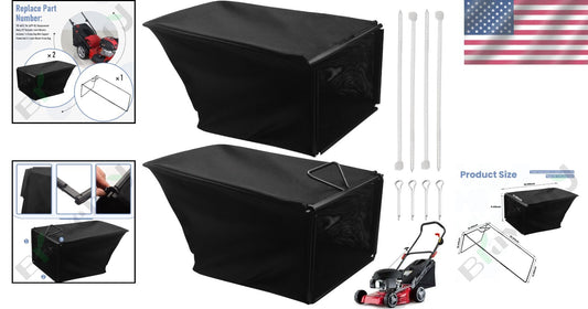 Easy-Install 2 Grass Catcher Bags & Frame Kit for Toro 22" Recycler Lawn Mowers