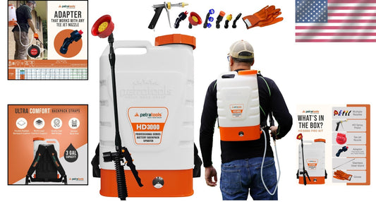 3 Gallon Battery Powered Backpack Sprayer - Ultimate Convenience for Gardeners