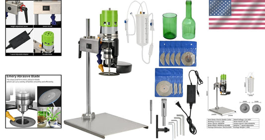 High-Efficiency Electric Bottle Cutter at 6000RPM - Perfect for Crafters