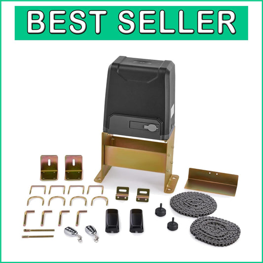 Energy-Efficient 550W Sliding Gate Opener with Custom Closing and Safety Sensors