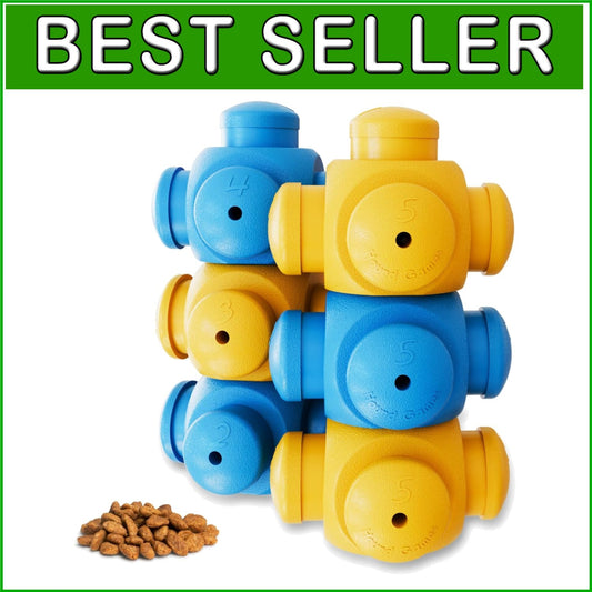 6-Piece Advanced Puzzle Treat Games for Busy Dogs - Brain-Stimulating Fun