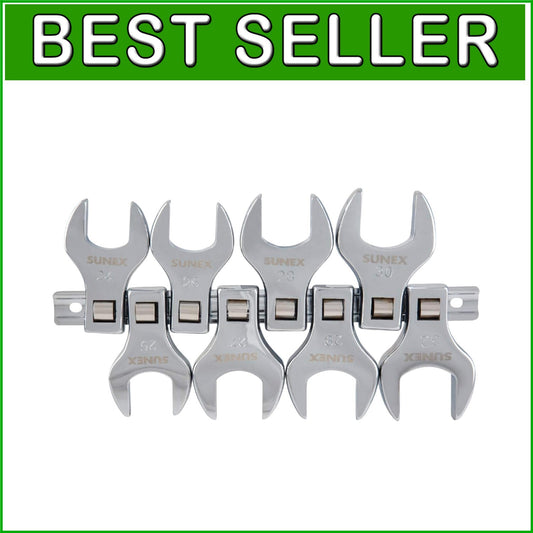 Easily Accessible 1/2-Inch Drive Jumbo 8-Piece Wrench Set for Tight Spaces