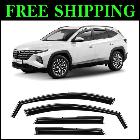 Comfortable Driving with Dark Smoke Vent Deflectors for Hyundai Tucson 2022-2025