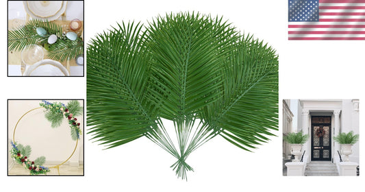 Decorative 40 Pcs Palm Leaves - Durable Fake Fronds for Lush Arrangements