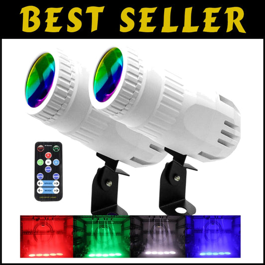 Compact 10000 Lumen RGBW LED Beam Spotlight - Perfect for Parties and Bars