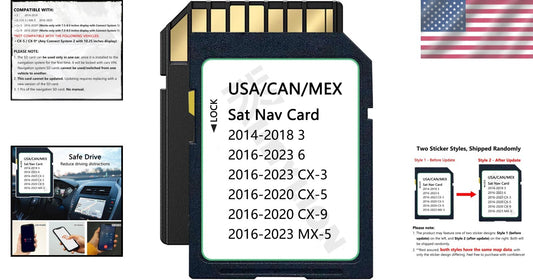 Mazda Navigation SD Card with Latest Maps – Compatible with 2016-2023 Models