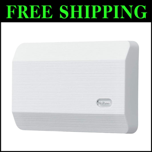 Compact White Textured Wired Door Chime with Easy Installation - 16V Compatible