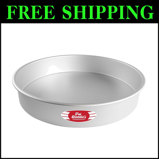 Anodized Aluminum Round Cake Pan, 16 x 3 Inches - Perfect for Layered Cakes