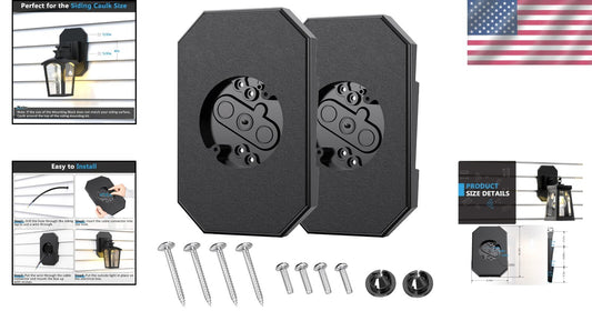 Paintable Vinyl Siding Mounting Block and Electrical Box - Easy Installation