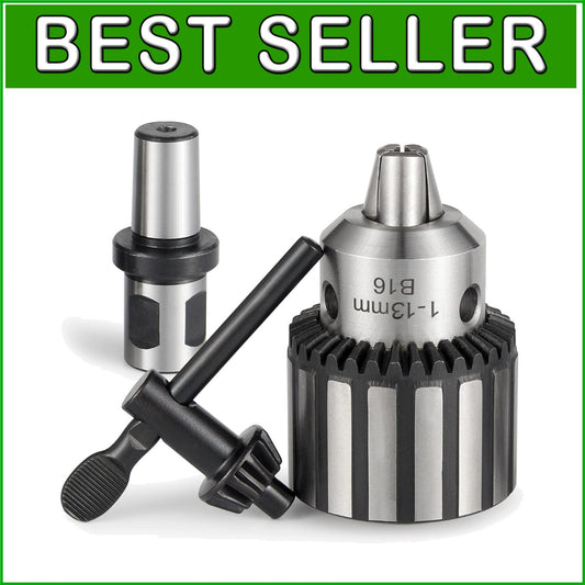 1/2" Heavy Duty Keyed Drill Chuck with 3/4" Weldon Shank for Precision Drilling