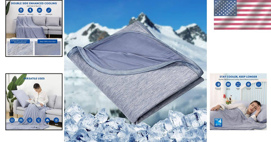 Double-Sided Lightweight Cooling Blanket - Breathable for Hot Summer Nights