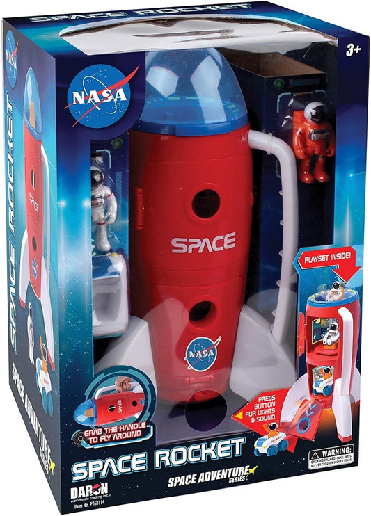 Lights & Sounds Space Rocket Toy with Junior Rover and 2 Astronauts - Ages 3+