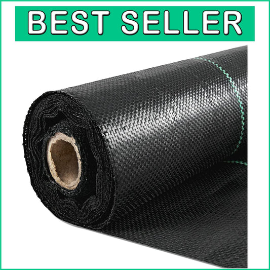 Durable 6ft x 300ft Weed Control Fabric - High Permeability Landscape Solution