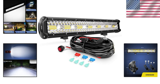 Bright 42000LM LED Light Bar with Durable Aluminum Build and 2-Year Warranty