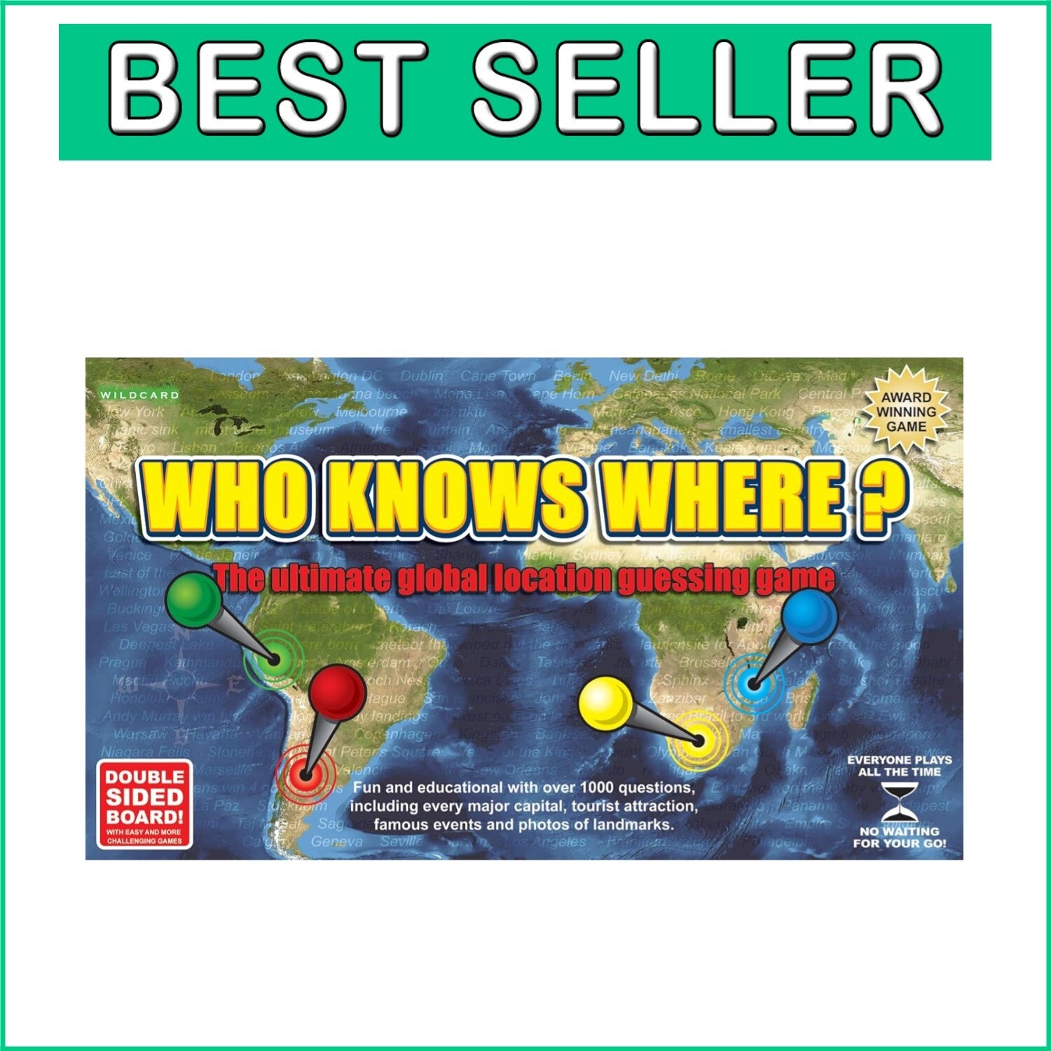 Who Knows Where? - A Fun & Competitive Geography Learning Game for Families