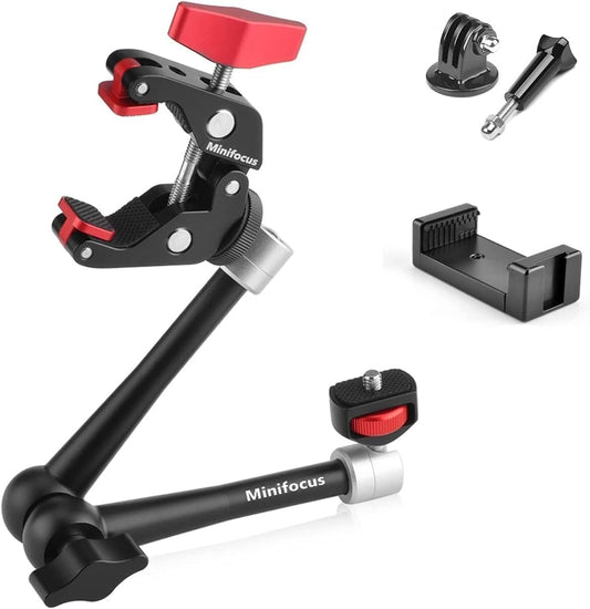 Durable 11'' Magic Arm and Super Clamp Kit - Perfect for Vlogging & Shooting