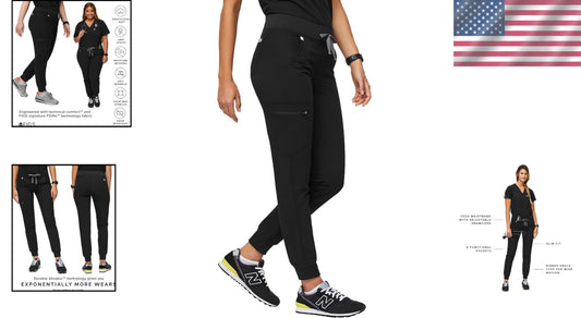 Versatile Women's Slim Fit Jogger Scrub Pants - Soft, Stretchy, Anti-Odor Design