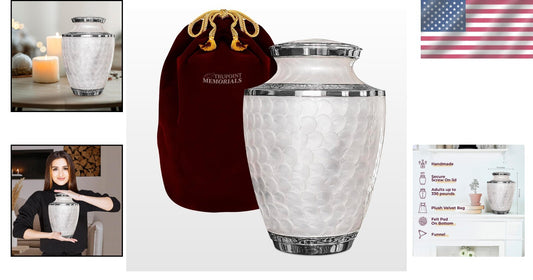 Memorial Urn for Adult Ashes – Extra Large, Secure & Beautifully Handcrafted