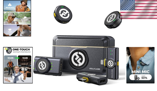 Professional Wireless Microphone for Streaming - Lark M2 with Lightning/USB-C