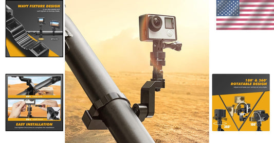 Enhanced 360° UTV ATV Camera Mount for Adventure Recording - Compatible & Stable