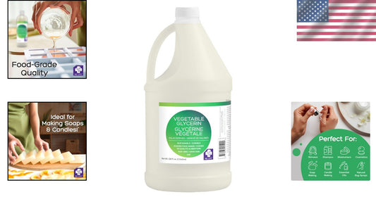 1 Gallon Organic Vegetable Glycerin – Multi-Purpose for Soaps, Crafts & Cooking