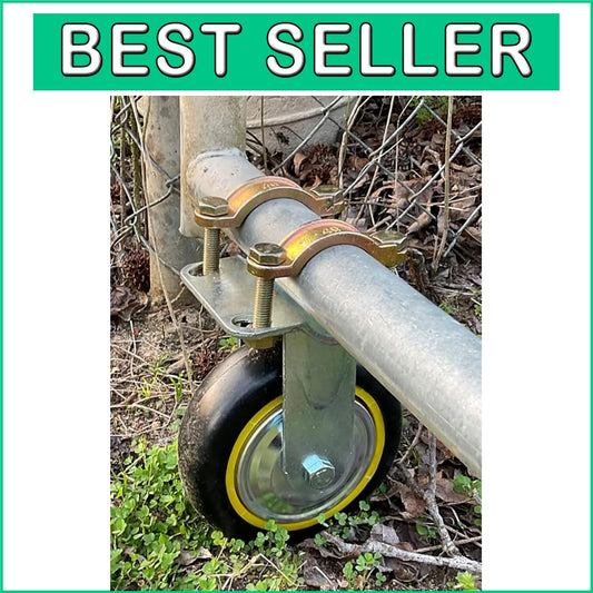 Easy Install 6" Gate Wheels for Metal Gates - Complete with Mounting Hardware