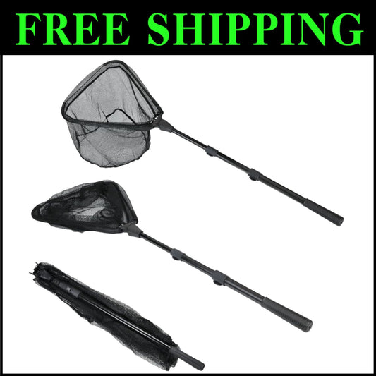 Extendable 82" Fishing Landing Net for Easy Action - Perfect for Kids & Adults