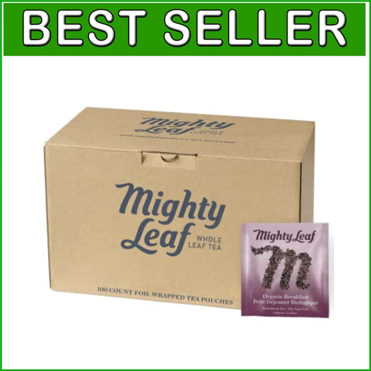 Energizing Organic Black Tea - 100 Count Silk Pouches for Elevating Mornings