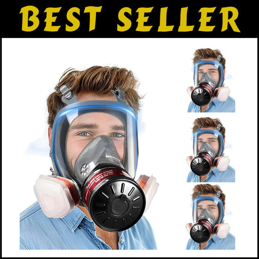4 Pack Full Face Gas Masks with 40mm Filters - Ultimate Respiratory Protection
