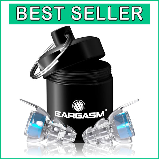 Compact Noise Reduction Earplugs in Metal Case - Ideal for Musicians & Events